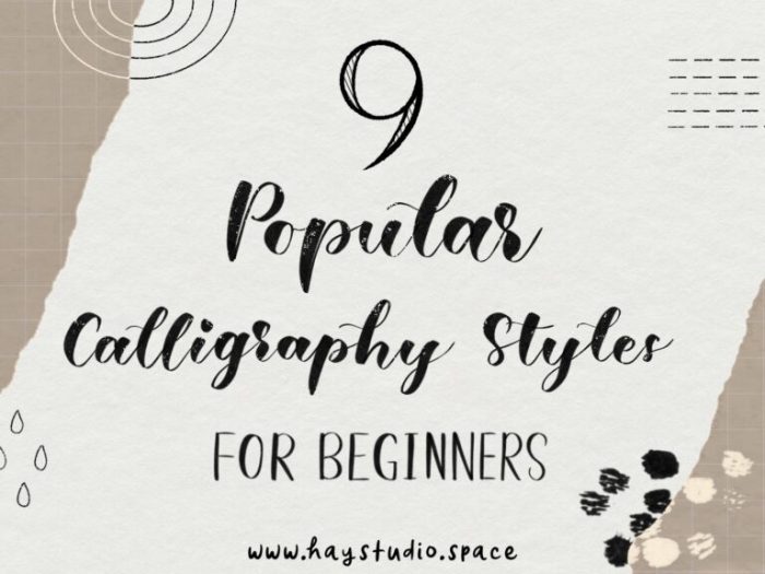 How to Write Calligraphy: 5 Calligraphy Styles for Beginners